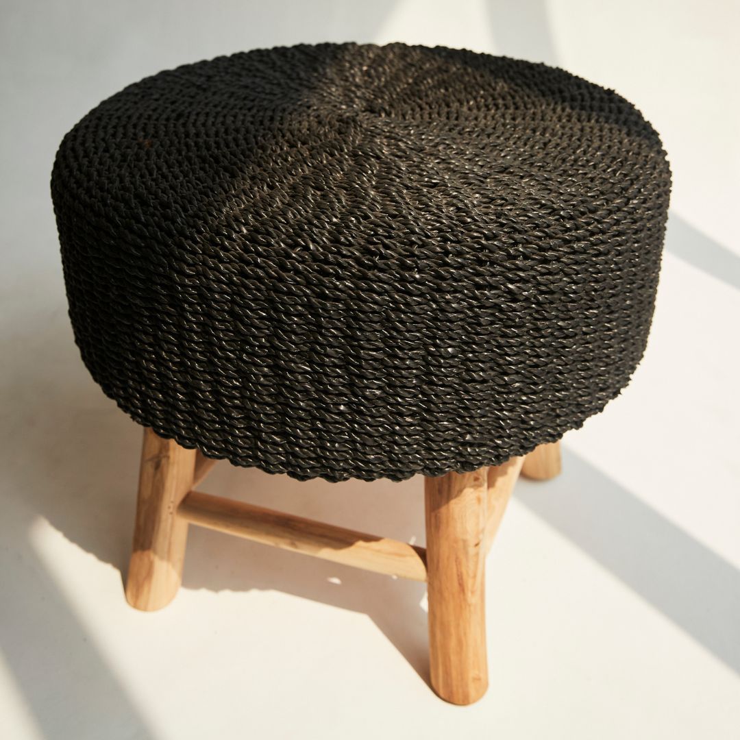 Raffia Foot Stool