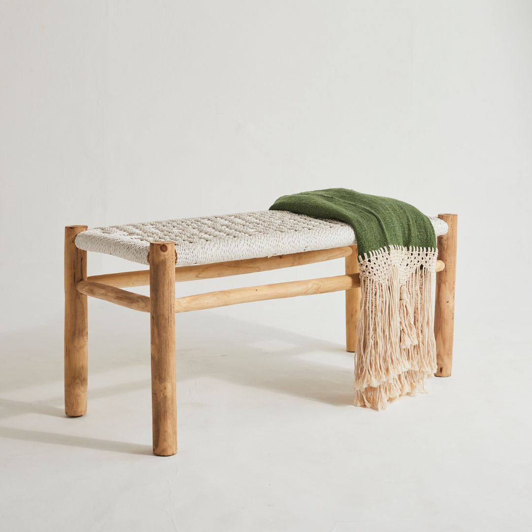 Macrame Bench Seat