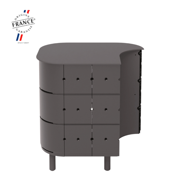ALUVY JEAN Basalt Outdoor Storage Cabinet - Left