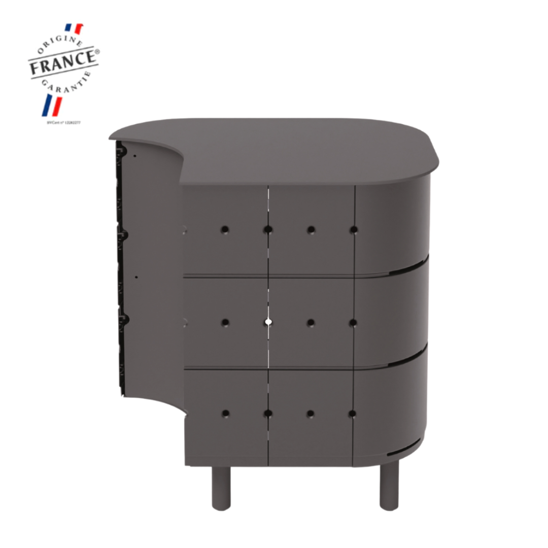 ALUVY JEAN Basalt Outdoor Storage Cabinet - Right
