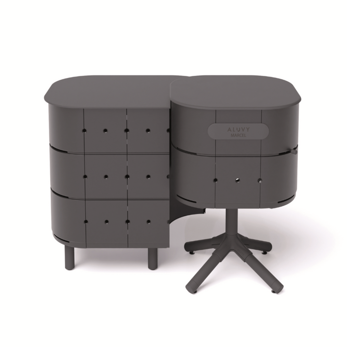 ALUVY JEAN Basalt Outdoor Storage Cabinet - Left