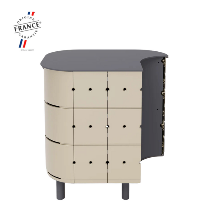 ALUVY JEAN Basalt Outdoor Storage Cabinet - Left