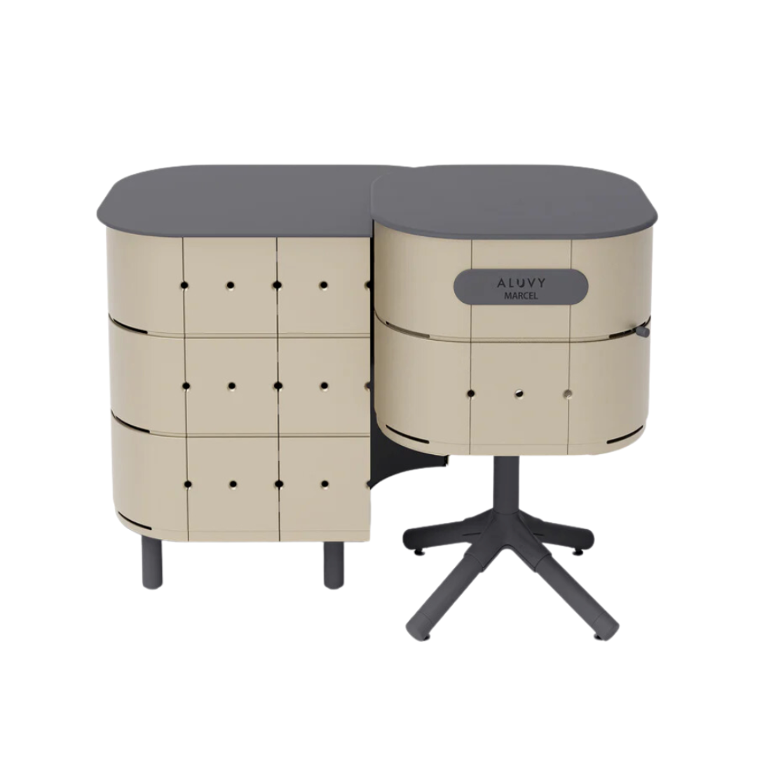 ALUVY JEAN Basalt Outdoor Storage Cabinet - Left