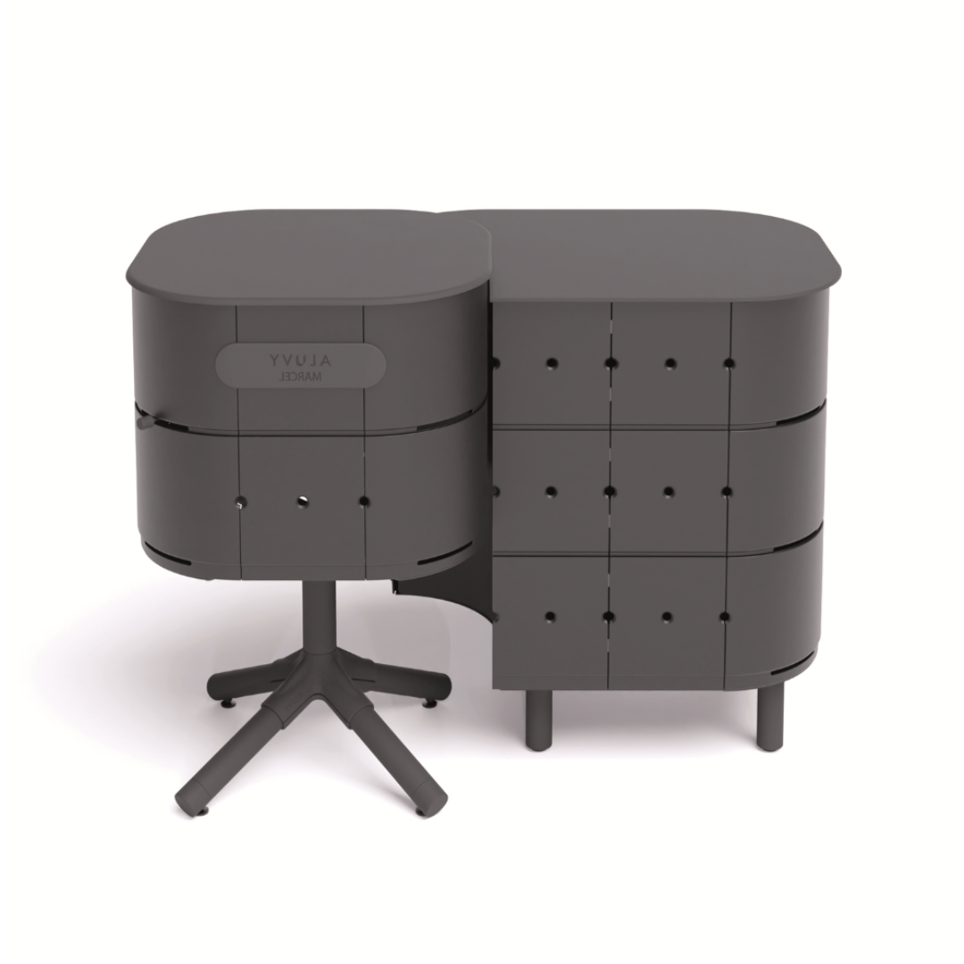 ALUVY JEAN Basalt Outdoor Storage Cabinet - Right