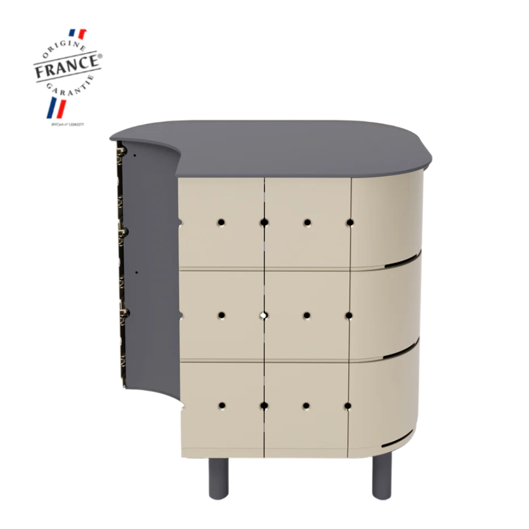 ALUVY JEAN Basalt Outdoor Storage Cabinet - Right