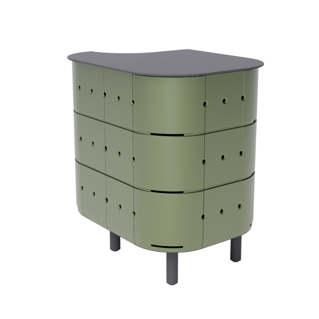ALUVY JEAN Basalt Outdoor Storage Cabinet - Right