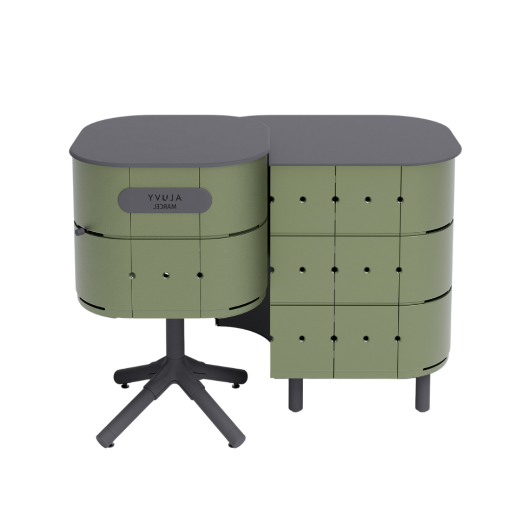 ALUVY JEAN Basalt Outdoor Storage Cabinet - Right