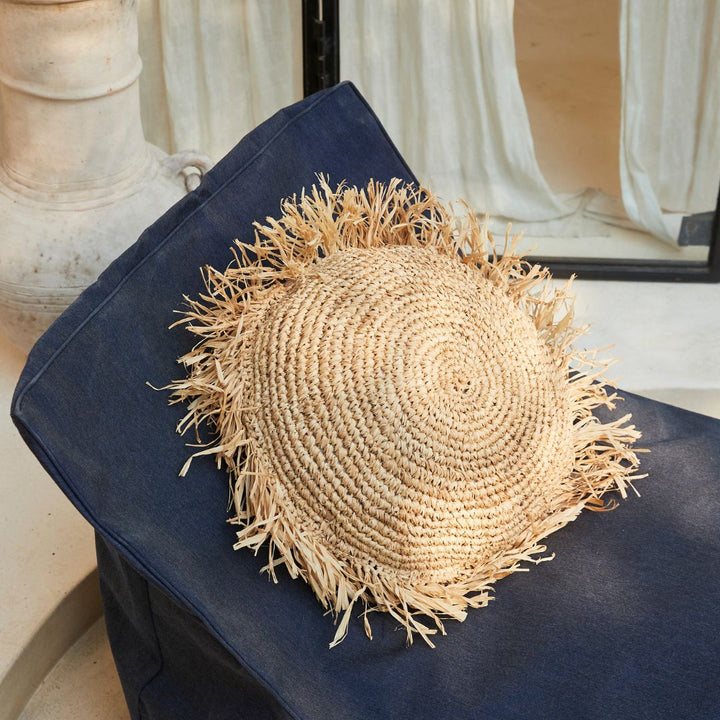 Sisal Cushion with Fringe