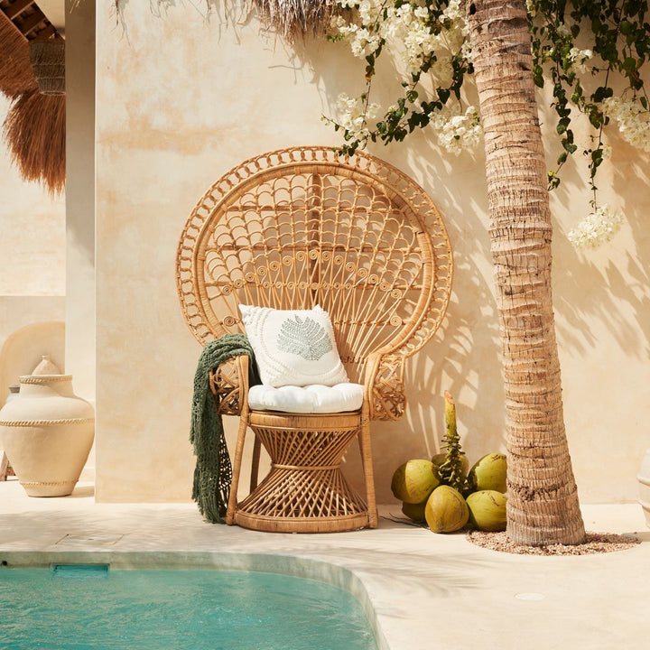 Diamonte Cotton Throw with Tassels