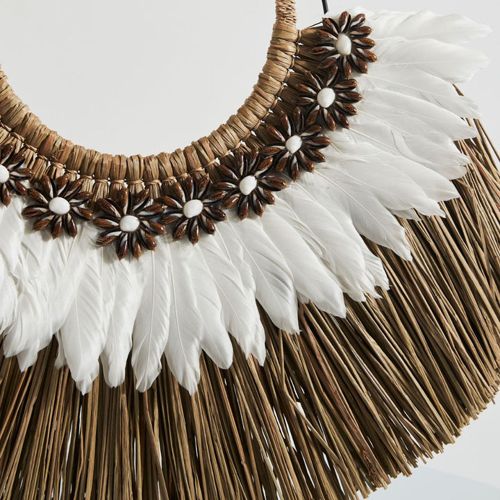 Raffia Wall Hanging on Stand