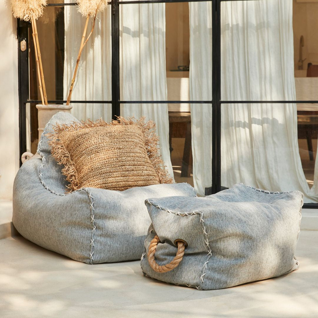 Bean Bag Chair with Ottoman