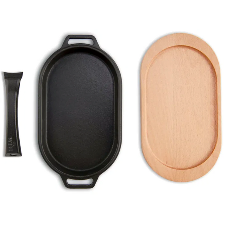 WITT Pizza Cast Iron Oval Cooking Pan