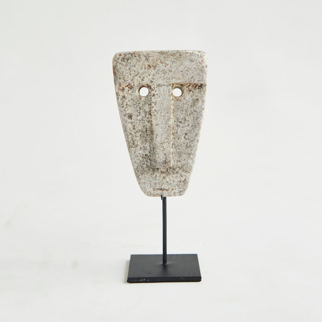 Antique Stone Face on Stand