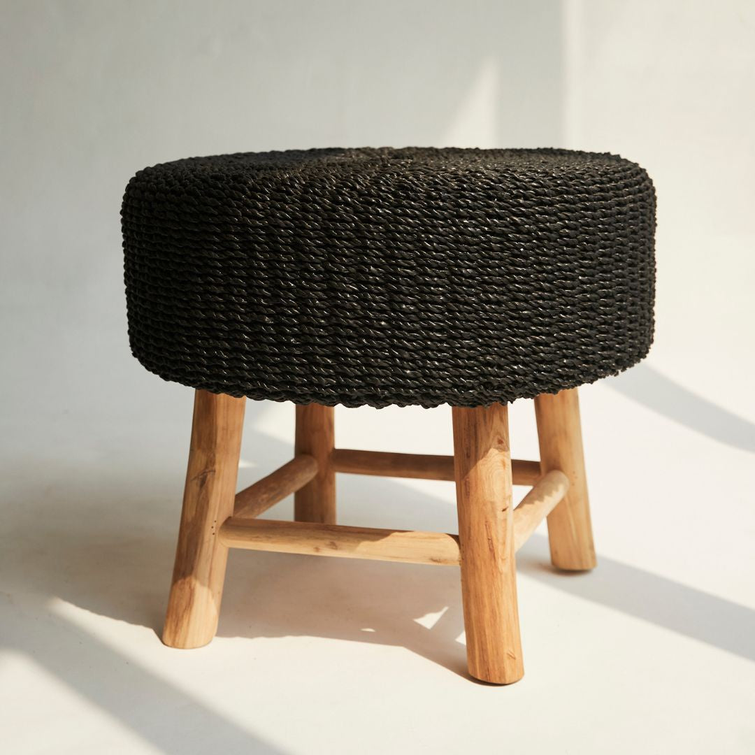 Raffia Foot Stool