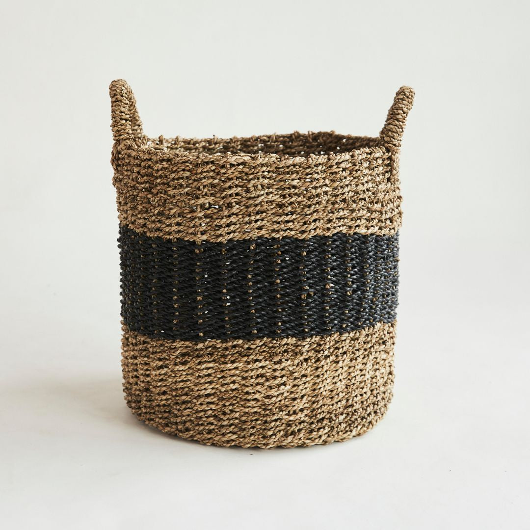 Seagrass Basket | Natural and Black