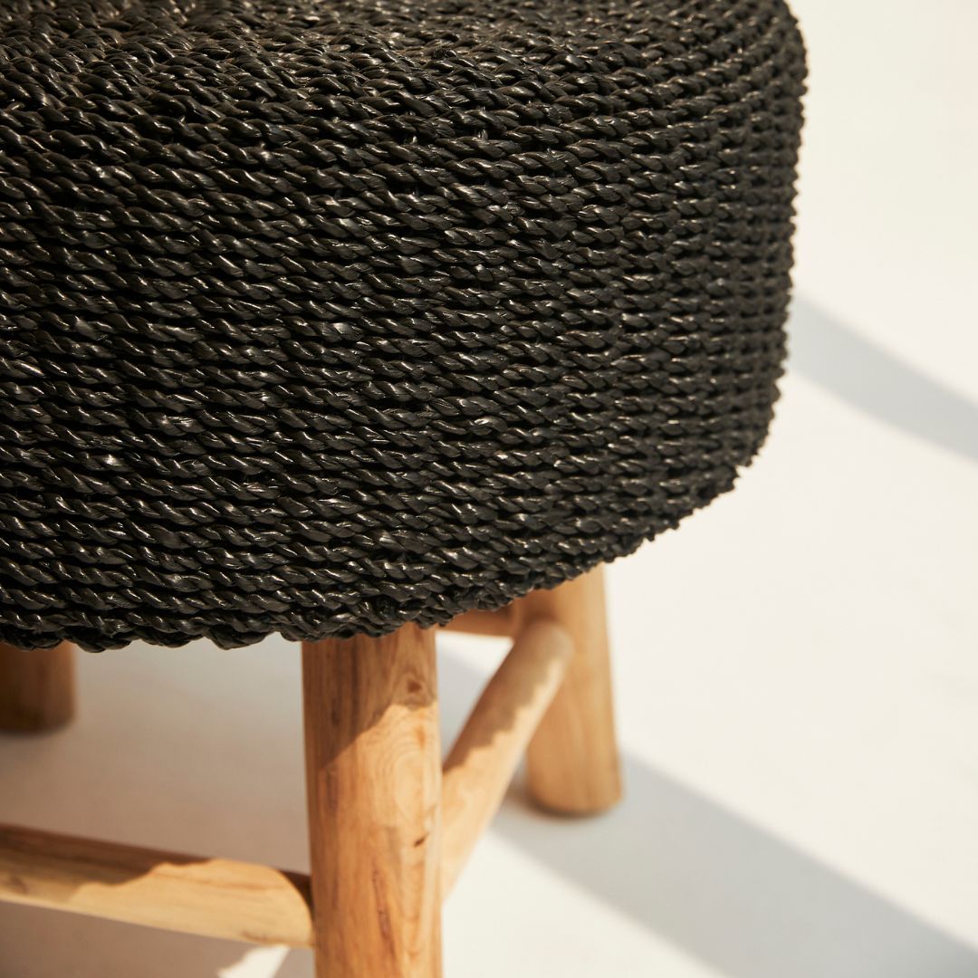 Raffia Foot Stool