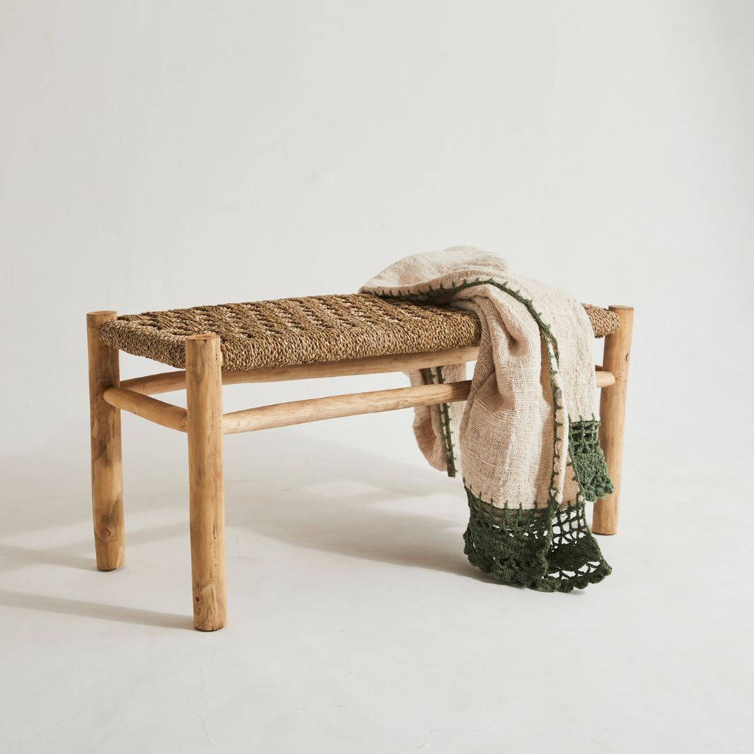 Macrame Bench Seat