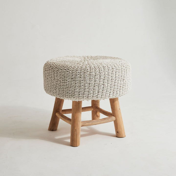 Raffia Foot Stool