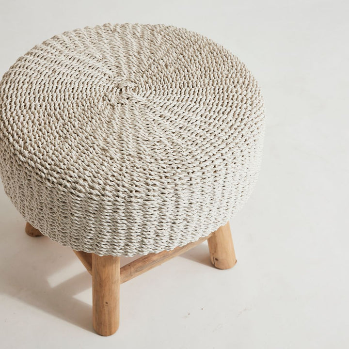 Raffia Foot Stool