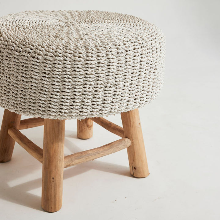 Raffia Foot Stool