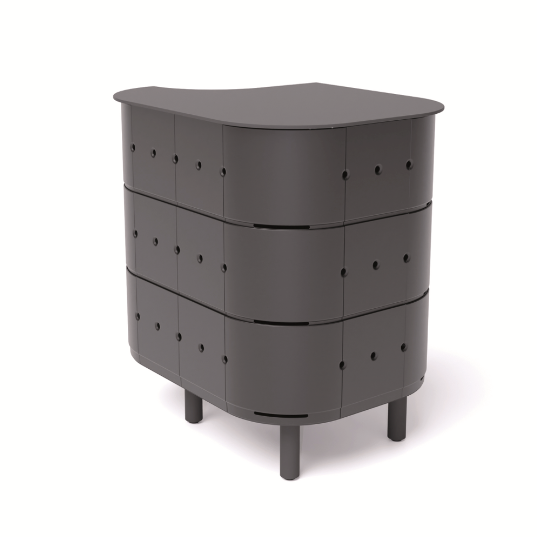 ALUVY JEAN Basalt Outdoor Storage Cabinet - Left