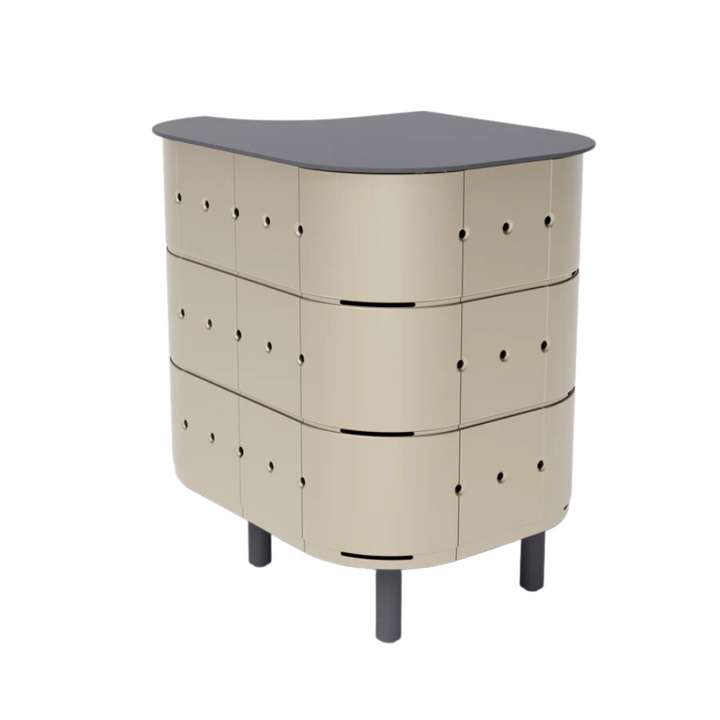 ALUVY JEAN Basalt Outdoor Storage Cabinet - Left