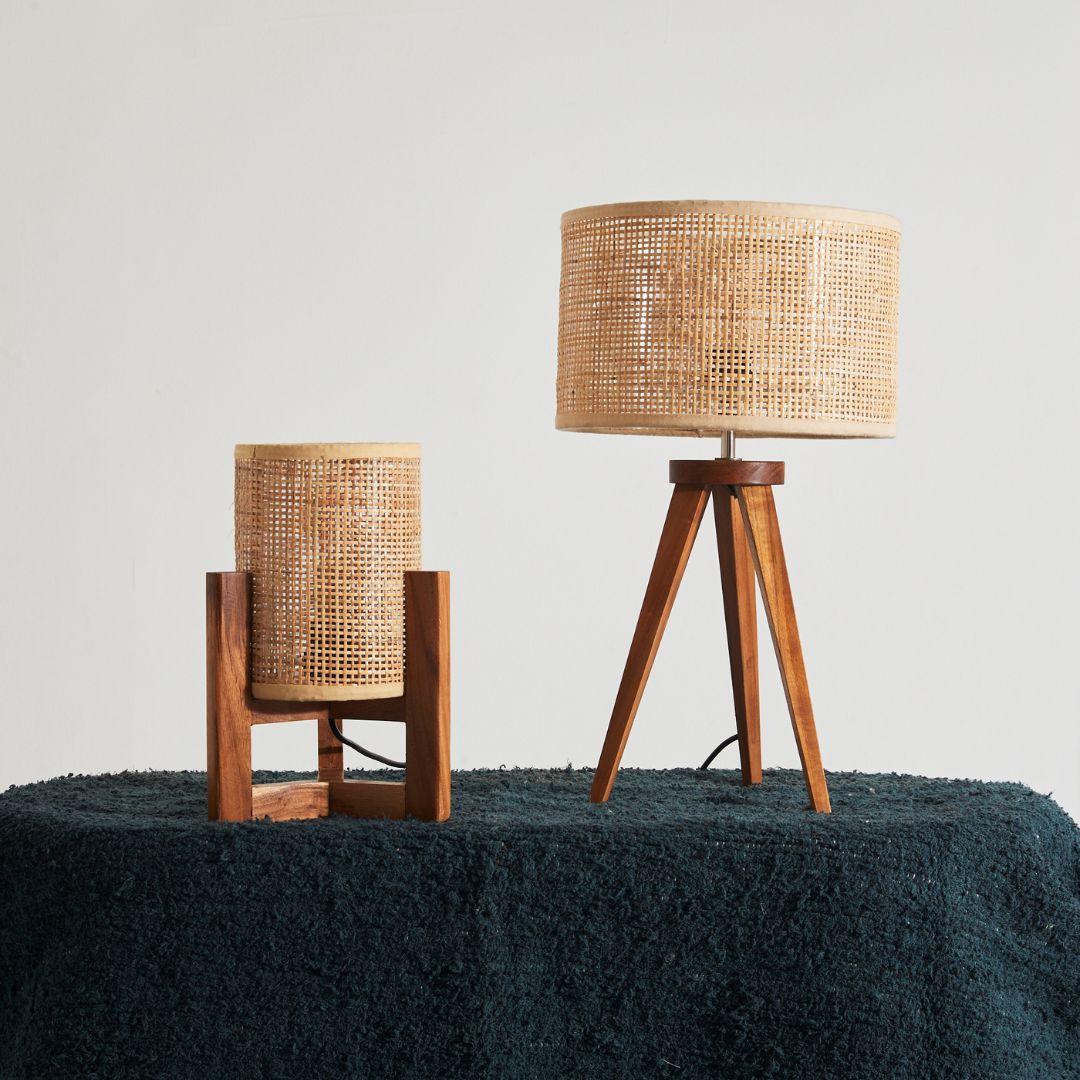 Handcrafted Tripod Table Lamp