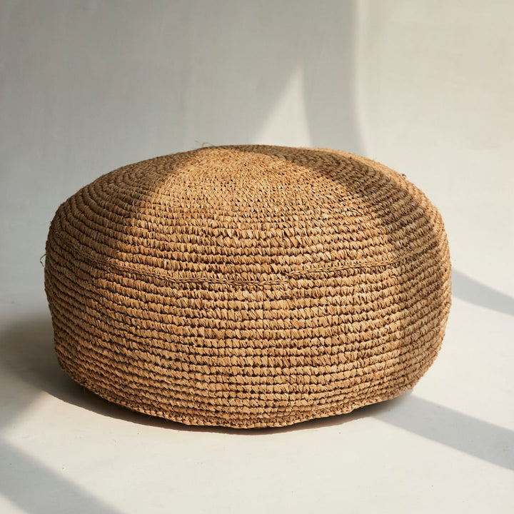 Raffia Woven Floor Cushion