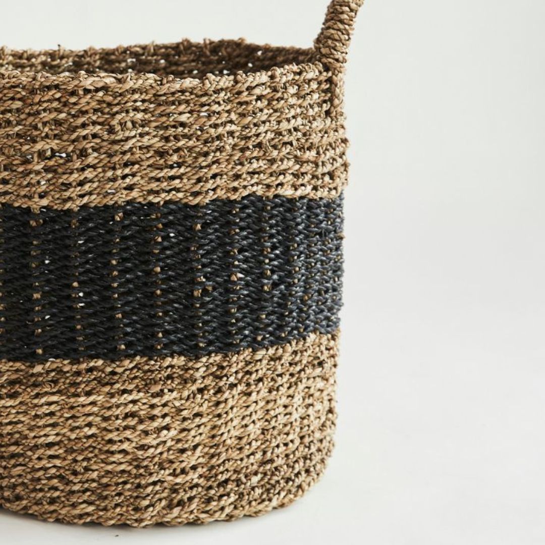 Seagrass Basket | Natural and Black