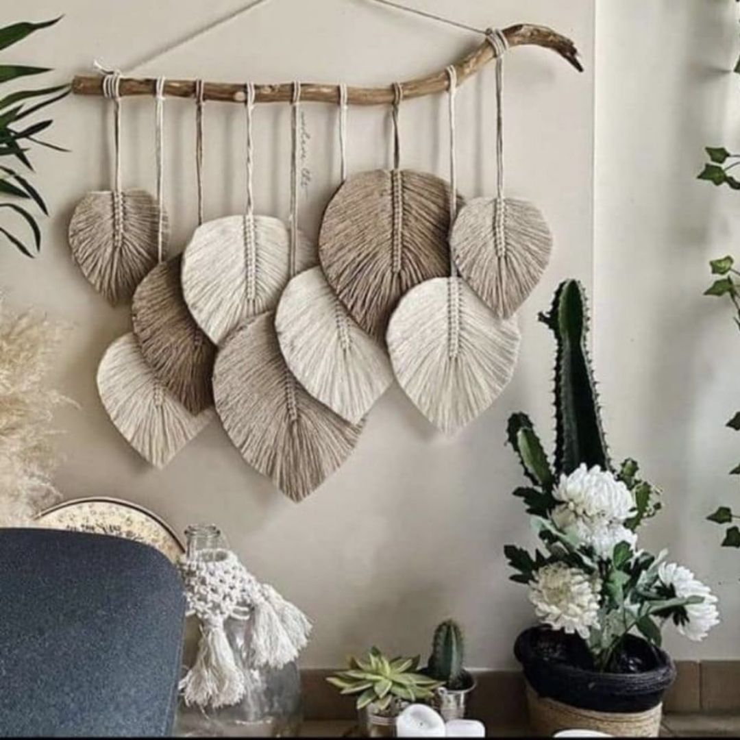 BoHo Hanging Leaves/Natural