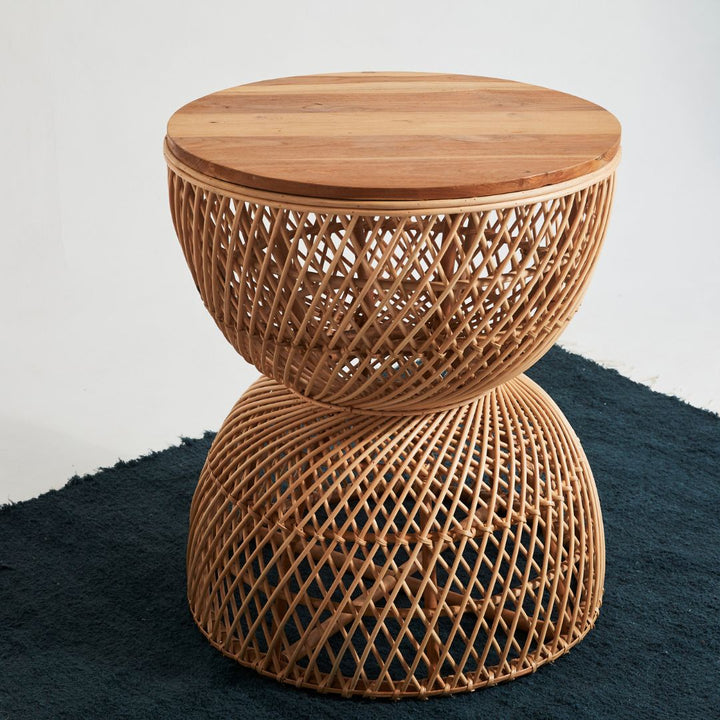 Rattan Side Table